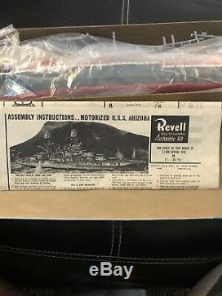 For Parts Vintage Revell U. S. S. Arizona Motorized Model Kit Ship Boat