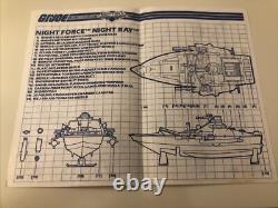 GI Joe 1985 Night Force Night Ray Instructions Vintage Part TRU Exclusive