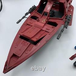 GI Joe Vintage 1985 Cobra Moray Hydrofoil Boat with Driver Lamprey + Gun and Parts