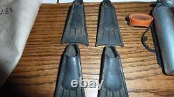 Gi Joe Vintage Action Figure Parts 1964 Life Boat Jacket Flippers Usn Bag