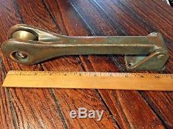 HEAVY DUTY VINTAGE OLD CAST BRONZE ANCHOR ROLLER WithGREASE NIPPLE 11 LONG