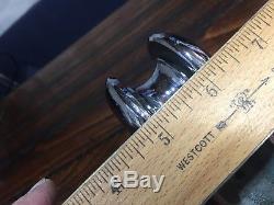HEAVY DUTY VINTAGE OLD CHROMED CAST BRONZE ANCHOR ROLLER WithGREASE NIPPLE