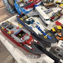 Huge LEGO vintage lot Firetrucks, Boats, Airplanes, Minifigures, Asst Parts