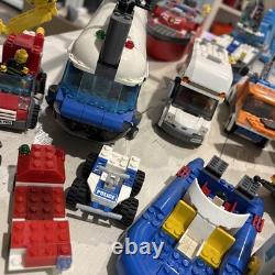Huge LEGO vintage lot Firetrucks, Boats, Airplanes, Minifigures, Asst Parts