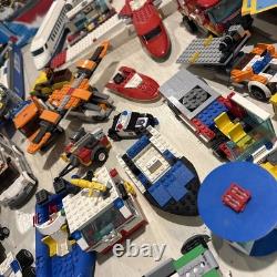 Huge LEGO vintage lot Firetrucks, Boats, Airplanes, Minifigures, Asst Parts