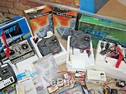 Huge Lot Vintage Rc Remote Control Airplane Car Boat Parts Futaba Hitec Servos