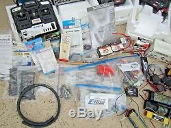 Huge Lot Vintage Rc Remote Control Airplane Car Boat Parts Futaba Hitec Servos