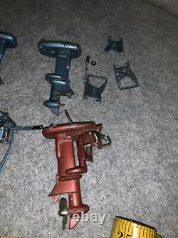 Huge Lot of Vintage Battery Operated Toy Outboard Boat Motor Parts (Lot #10B)
