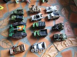 Huge Lot of Vintage Galoob Micro Machines Cars, Planes, Boats, Military, Parts