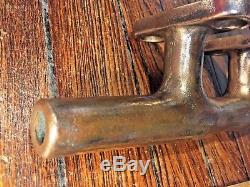 Huge Vintage Cast Bronze Herreshoff Cleat 12 Long 3 3/4 Tall Lots Of Character