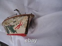 Ito Vintage 50's Japanese Wood Dragon Battery Power Toy Speed Boat 18 Parts
