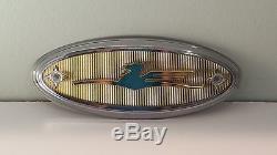 JOHNSON OUTBOARD GOLDEN SEA HORSE MEDALLION EMBLEM 1957-1958 VINTAGE NOS