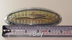 JOHNSON OUTBOARD GOLDEN SEA HORSE MEDALLION EMBLEM 1957-1958 VINTAGE NOS