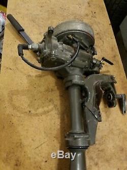 Johnson outboard 2r76s vintage antique boat motor 2 hp NON-RUNNING parts display