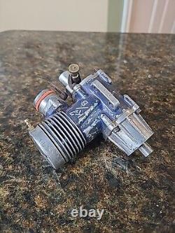 KB Outboard 7.5 VINTAGE RC Boat Gas Engine Motor For Parts Or Repair TURNS OVER