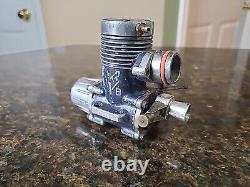 KB Outboard 7.5 VINTAGE RC Boat Gas Engine Motor For Parts Or Repair TURNS OVER