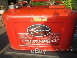 KIEKHAEFER MERCURY Original Cedarburg WIS. 6 gallon outboard motor gas tank vtg