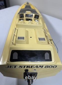 Kyosho Jet Stream 800 RC Boat Vintage with Box Manual Parts Untested