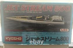 Kyosho Jet Stream 800 RC Boat Vintage with Box Manual Parts Untested