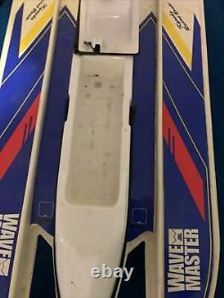 Kyosho Wave Master boat & Motor For Parts Or Repair Vintage Rc Boat