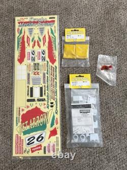 Kyosho vintage Marine Boat parts 94301 Flap Set Prop Huge Decal Sheet Jet Arrow