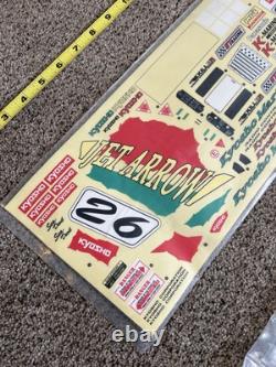 Kyosho vintage Marine Boat parts 94301 Flap Set Prop Huge Decal Sheet Jet Arrow