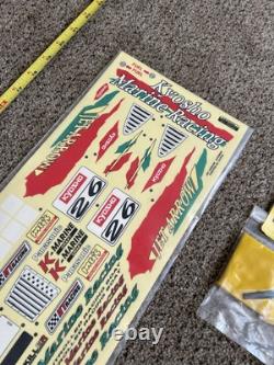 Kyosho vintage Marine Boat parts 94301 Flap Set Prop Huge Decal Sheet Jet Arrow