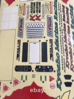Kyosho vintage Marine Boat parts 94301 Flap Set Prop Huge Decal Sheet Jet Arrow