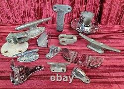 LARGE Vintage Boat Cleat Handle Mixed Lot + different parts ESTATE AS FOUND