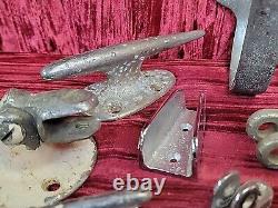 LARGE Vintage Boat Cleat Handle Mixed Lot + different parts ESTATE AS FOUND