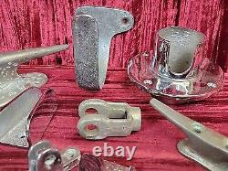 LARGE Vintage Boat Cleat Handle Mixed Lot + different parts ESTATE AS FOUND