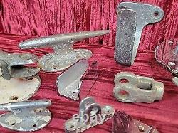 LARGE Vintage Boat Cleat Handle Mixed Lot + different parts ESTATE AS FOUND