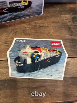 LEGO 4005 Tug Boat Vintage 1982 Complete Original Parts w Box & Manual Nice