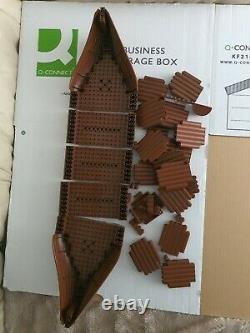 LEGO 53452 Boat Hull 3x mid section & 2x bowithstern and parts (incomplete)