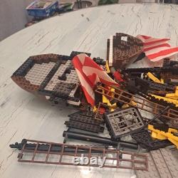 LEGO 6285 Black Seas Barracuda Ship Hull Sails Parts Lot Vintage Pirate