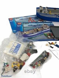 LEGO City Lines 7994 Vintage Cargo Ship Boat & Crane +TRK MISSING PARTS Manuals
