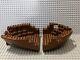 Lego Old Brown Ship Boat Hull Stern And Bow Parts 2557 2559 Sets 6285 10040 6274