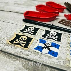 LEGO Pirate Ship Parts Bundle Hull, Boats, Maps and Treasure Chests Original
