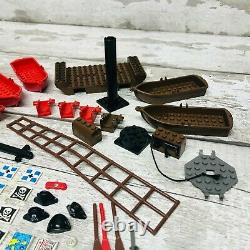 LEGO Pirate Ship Parts Bundle Hull, Boats, Maps and Treasure Chests Original