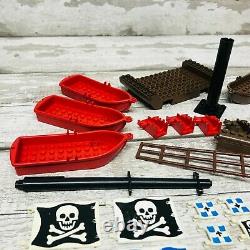 LEGO Pirate Ship Parts Bundle Hull, Boats, Maps and Treasure Chests Original