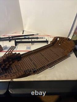 LEGO Pirates I Boat hull, masts, parts from Black Seas Barracuda 6285 (1989)