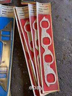 LOT OF NEW OLD STOCK Racing Exhaust Gaskets 21 Pairs 1960s 1970s GASSER NOS