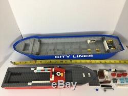LOT Vintage LEGO City Line Boat Hull 7994 Fire Boat 4020 Incomplete Parts