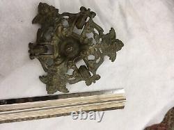 Large 1891 Hanging Oil Lamp Frame Woman on boats Parts