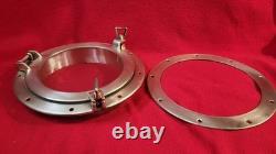 Large Bronze Porthole 12 Diameter 8 Glass Vintage Boat Parts Port Hole