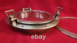 Large Bronze Porthole 12 Diameter 8 Glass Vintage Boat Parts Port Hole