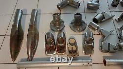 Large Lot Of Rare Vintage Chris Craft Boat Railing Ends Parts Pieces Brackets