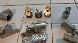 Large Lot Of Rare Vintage Chris Craft Boat Railing Ends Parts Pieces Brackets