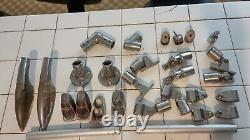 Large Lot Of Rare Vintage Chris Craft Boat Railing Ends Parts Pieces Brackets