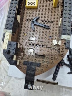 Large Lot of Vintage Lego Pirate Ship Parts Pieces Replacement Boat Hull Flags+
